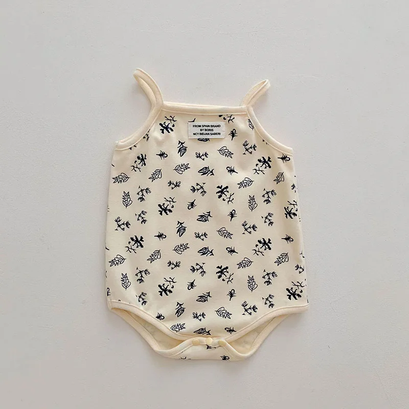 Cotton Baby Girls One Piece Sleeveless Bodysuit