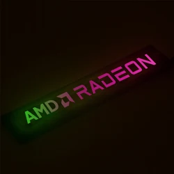 Enhanced RGB Side Panel for Graphics Cards - Customizable 5V 3PIN ARGB AURA SYNC for PC Case Modding (AMD RADEON-5V 3PIN)