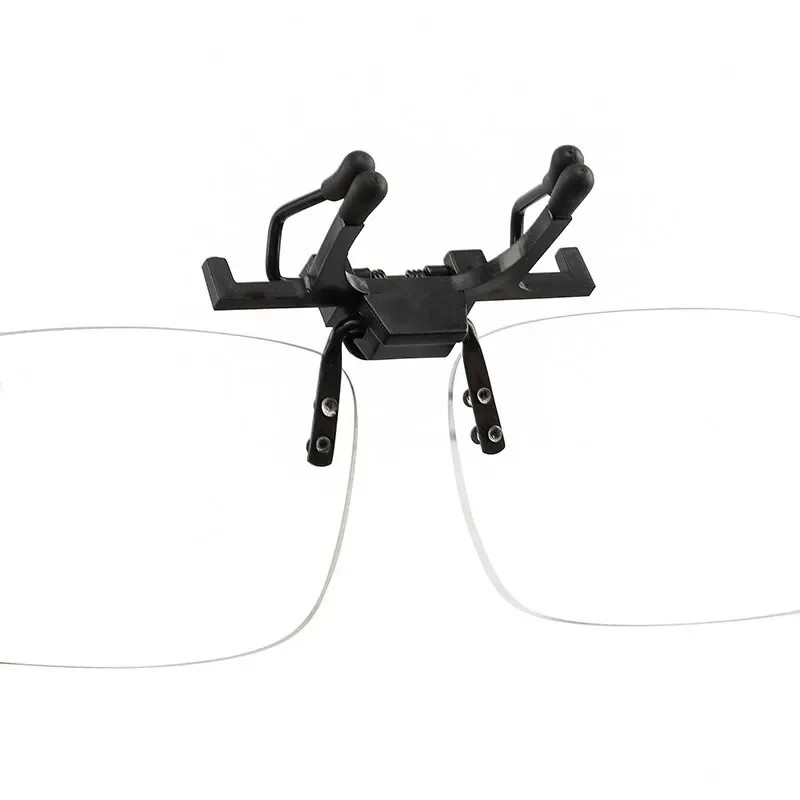 Rimless Clip-On Magnifier Reading Glasses with Protective Case