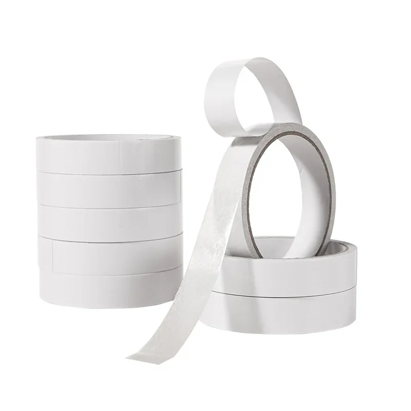 1/5 Roll Nanos Tape 8M Double Sided Tape Strong White Glue Sticker Ultra Thin Homes Glow in the Dark Offices School Supplies