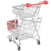 Mini Shopping Cart Storage Container Desktop Ornaments Models Toy for Kids Toys 1