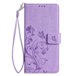 Embossed Solid Color Leather Flip Wallet Phone Case for Honor 70 Lite (PURPLE)