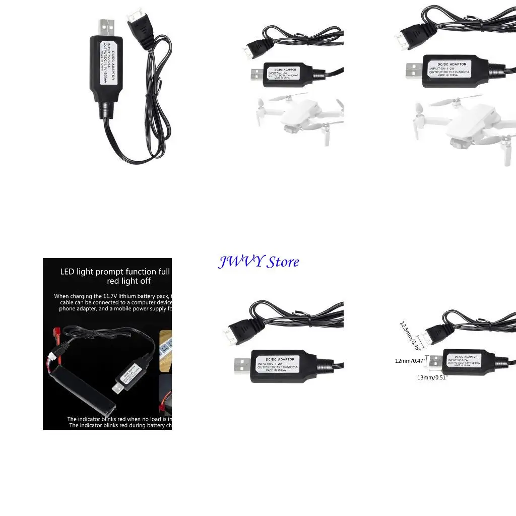 USB-Ladekabel 11,1 V für Lipo-Akku RC Auto Helikopter