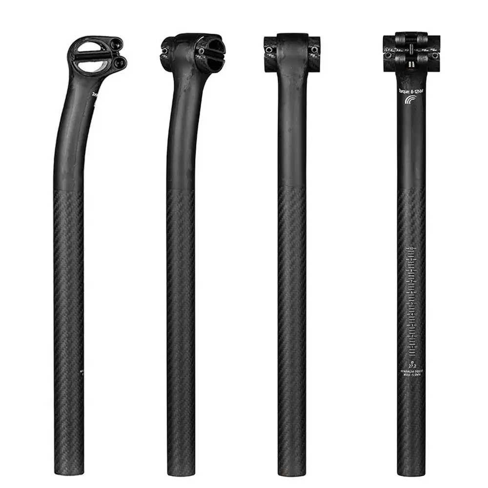 ELITA ONE Carbon-Sattelstütze, Versatz 5/20 mm, 25,4/27,2/30,9/31,6 MTB/Rennrad-Sattelstütze, ultraleicht, 150 g, Carbonfaser-Halbschale – Detail 5