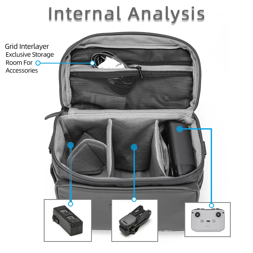 Sac de Transport Drone DJI Mavic 3/2/Air 2S - Étui Imperméable
