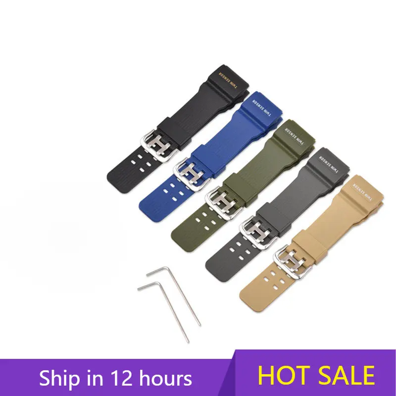 Per Casio Gg-1000 Gwg-100 Gsg-100 Cinturino Per Orologio In Silicone Di Ricambio Cinturino Da Polso In Resina Da Uomo Sport Accessori Per Bracciali Im