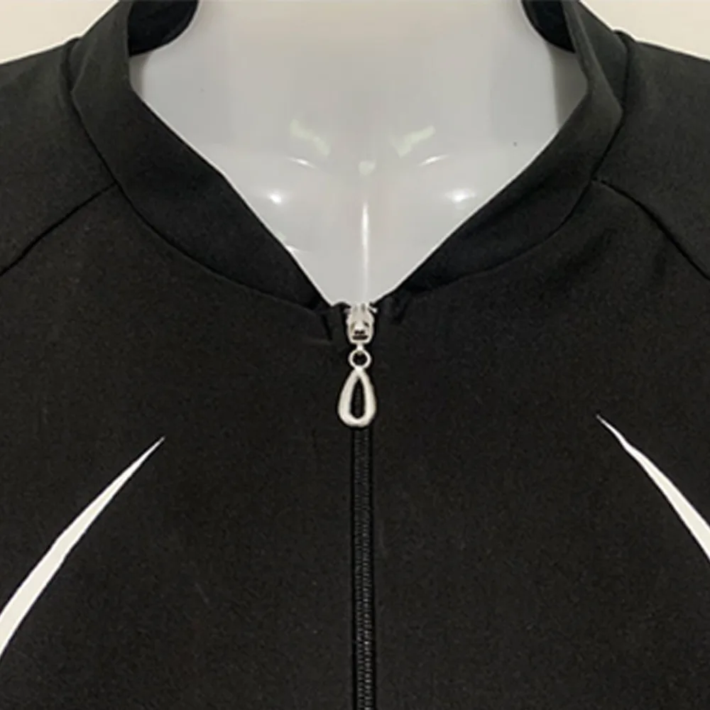 One Piece Sports Swimwear Short Sleeve Zipper Sports Swimsuit Fashion Beach Swimwear Quick-Drying Bathing Suits for Women