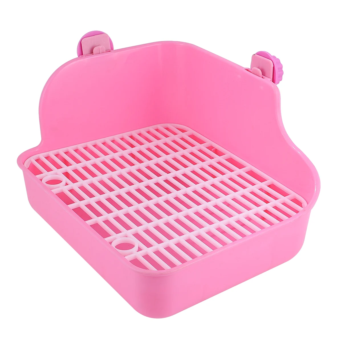 Hamster Pet Square Toilet Bowl Litter & Housebreaking Triangle Potty Trainer High Side