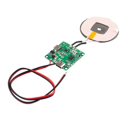 High - Power Fast Charging Wireless Charger Transmitter Module with Type - C USB and Coil Qi for Car and Phone Batteries (Solder wire)