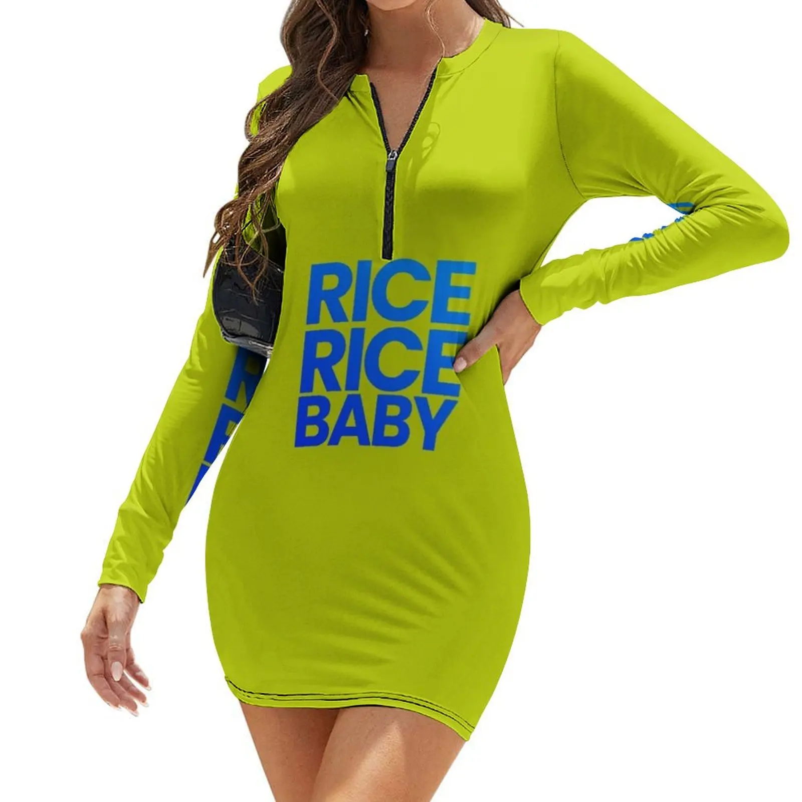 

RICE RICE BABY Long-Sleeve Bodycon Dress evening dress Dress women summer