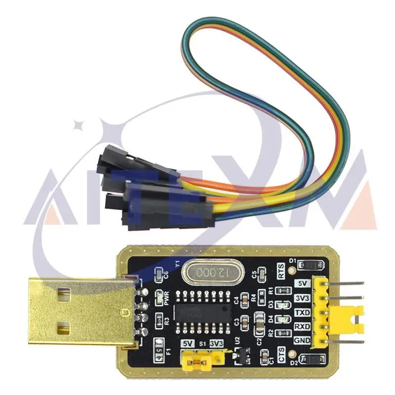 5 pezzi CH340G sostuisce PL2303, cavo di aggiornamento da USB a TTL per porta seriale, scheda piccola per flash e download STC  7