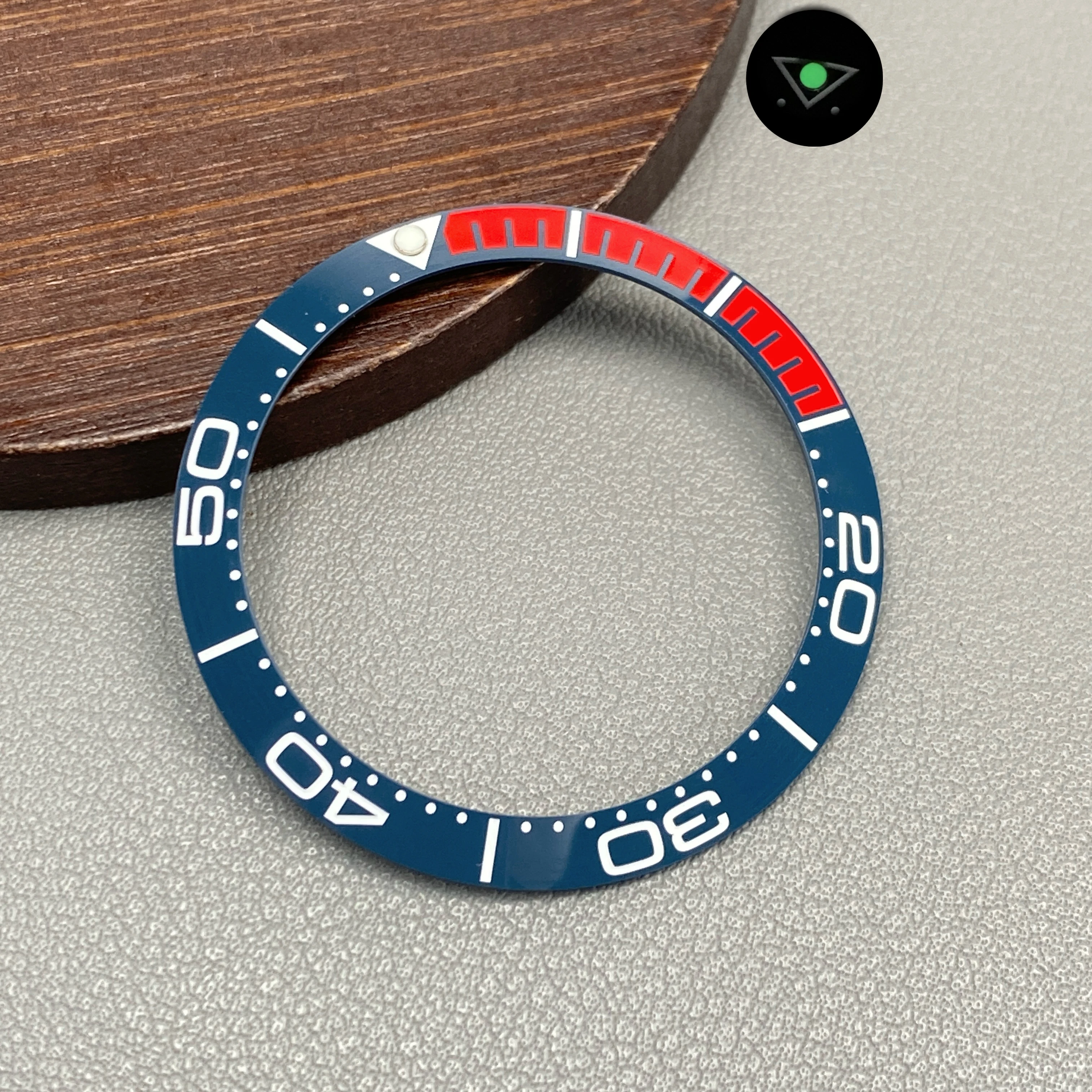 Ceramic Blue-Green Lumi Bezel Insert