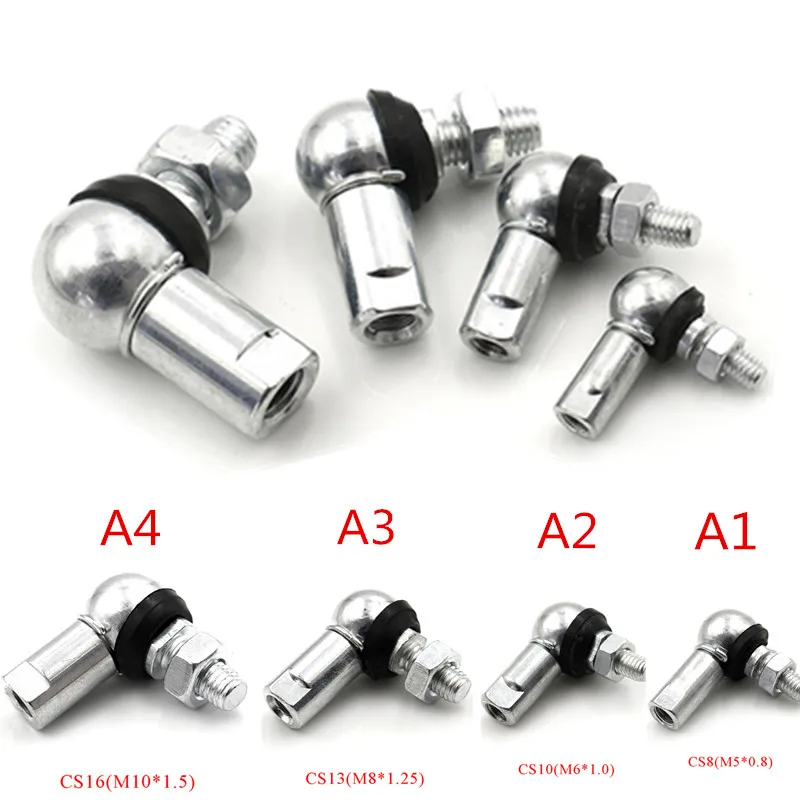 1PC Ball Head Joint Rod End Bearing M5 M6 M8 M10 Right Angle CS8/CS10/CS13/CS16 Anti-dust Ring