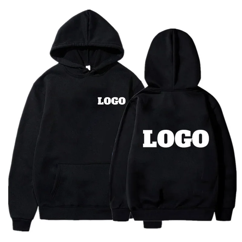 

Custom Logo Hoodie Men Women Loose Casual Sweater DIY Printed Fashion Autumn Hoodies Customized Sweatshirt Pullover Couple Tops