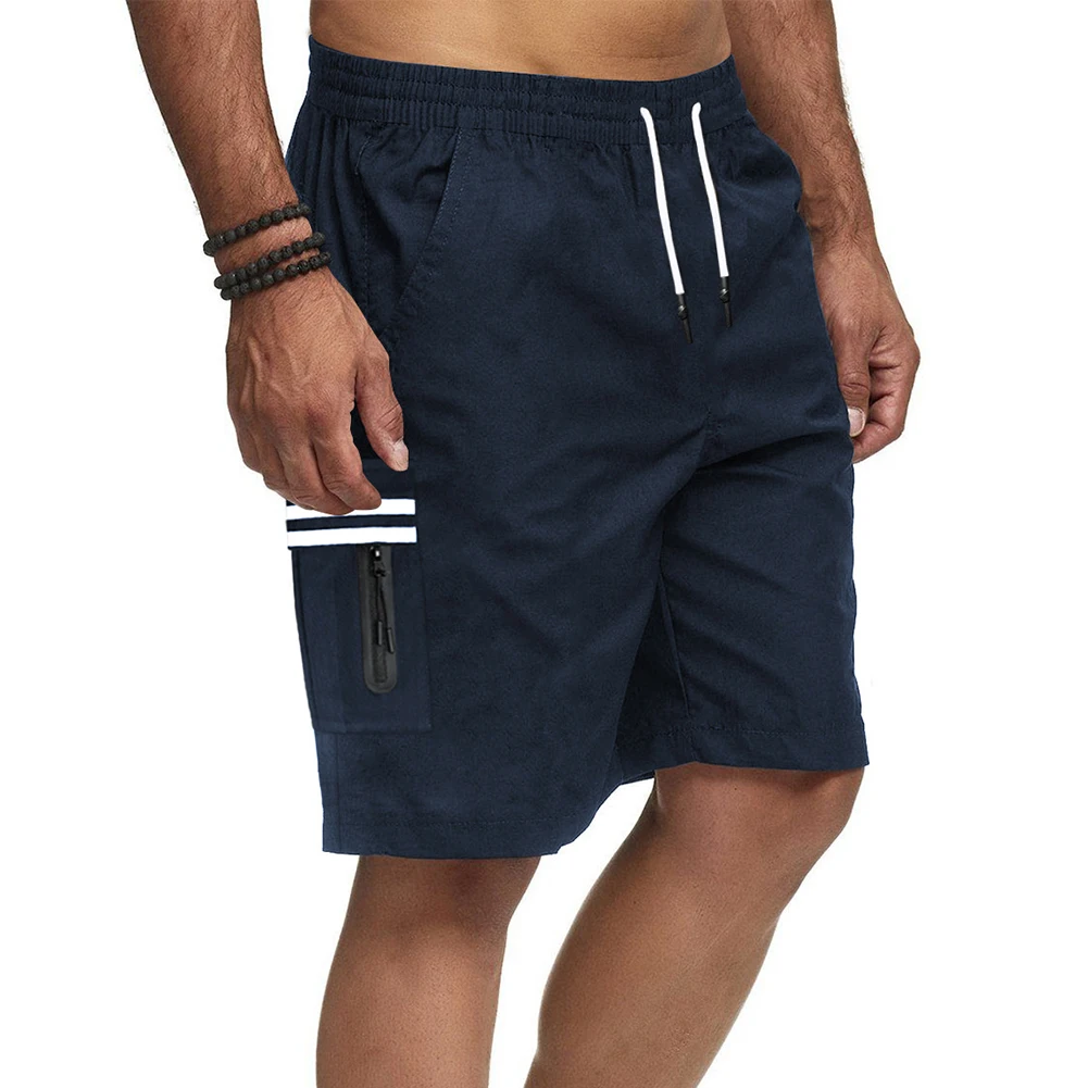 Holiday Sports Shorts Short Pants Hiking Loose Mens Shorts Sports Summer Workout Beach Drawstring Elastic Waist