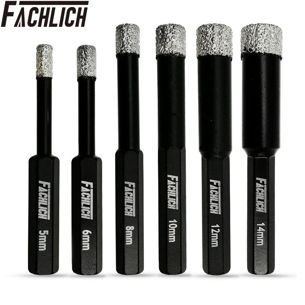 FACHLICH1pcDia568101214mmDiamondDrillCoreBitHexShank