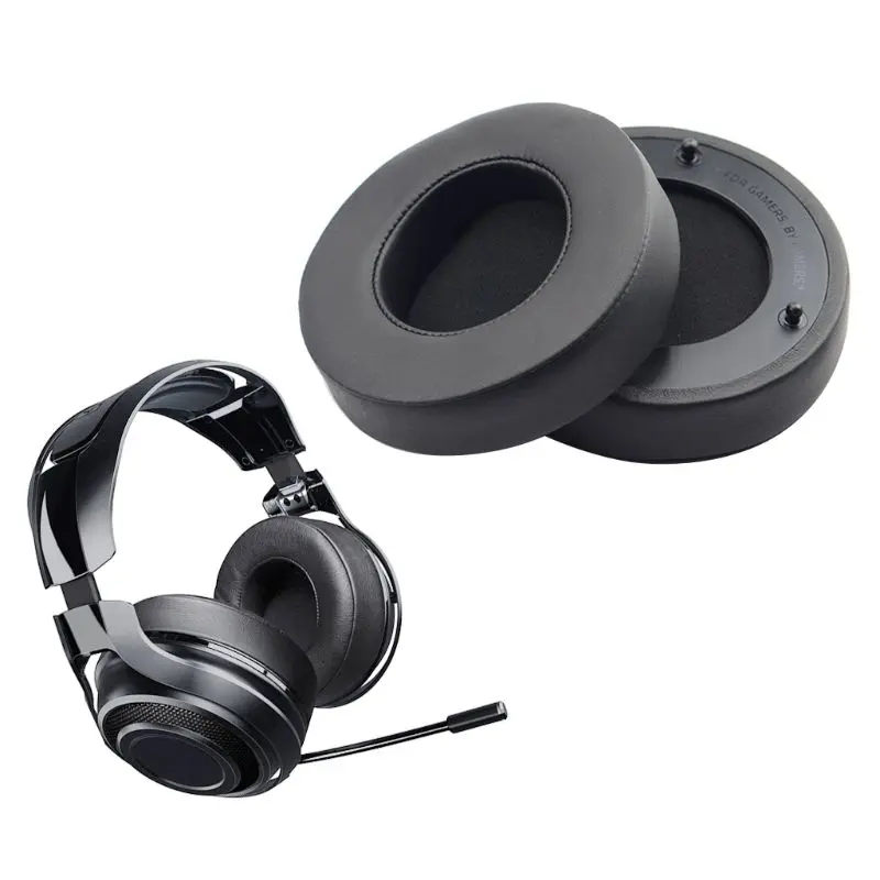 

Comfortable Earpads forRazer ManO'War 7.1 Headset Earmuffs Memory Foam Cover Headphone Pads Repair Part