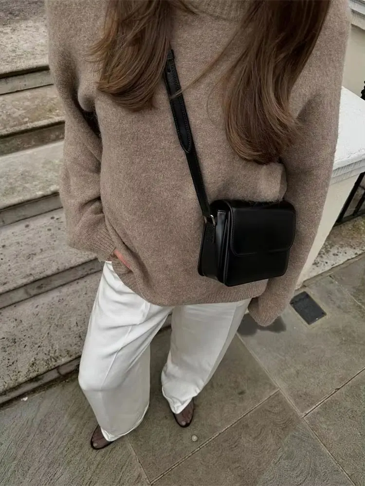 HH Women Elegant Solid O Neck Sweater Loose Casual Long Sleeve Knitted Pullover Sweatshirt Autumn Office Lady Knitwear Top