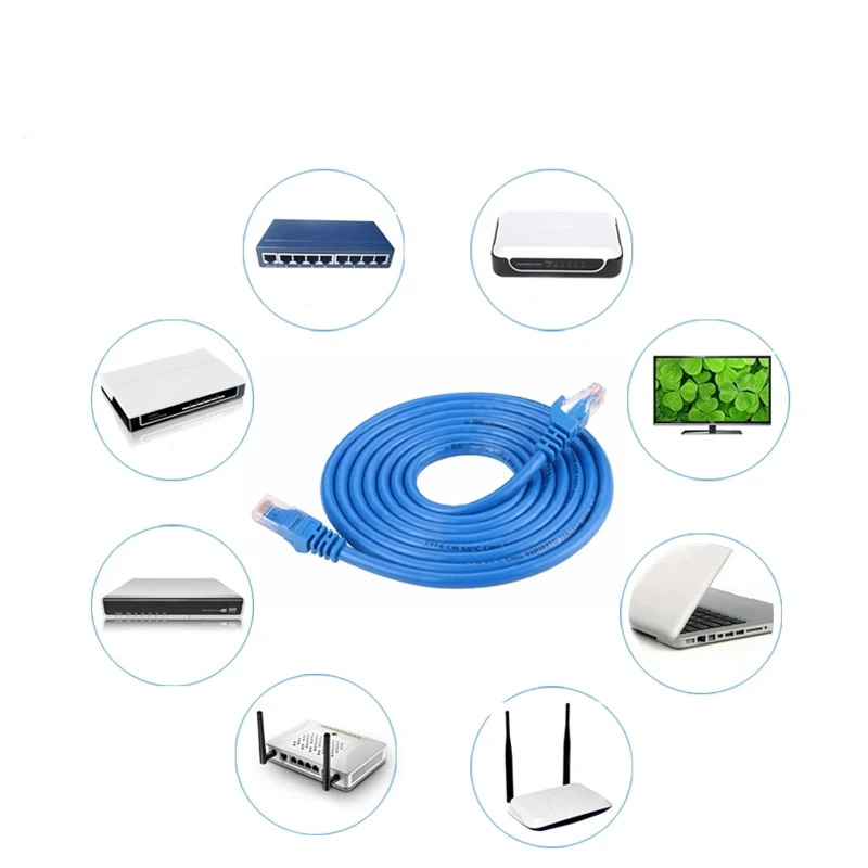 1pc RJ45 CAT6 8P8C  ÷ ̴ ġ Ʈũ Lan ̺ پ  1M 2M Ķ Ȩ ǽ  ̺