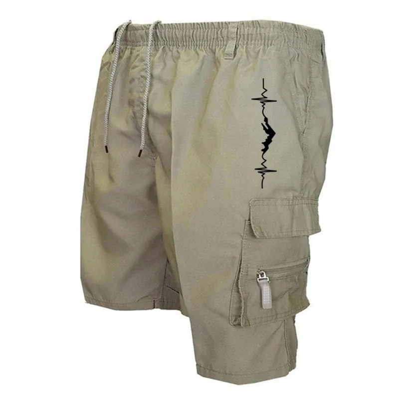 Summer New Five-point Shorts Men's Fashion Casual Trend Loose Comfortable Multi-pocket Cargo Pants Sports Outdoor Short Pants 2
