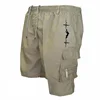 Summer New Five-point Shorts Men's Fashion Casual Trend Loose Comfortable Multi-pocket Cargo Pants Sports Outdoor Short Pants 2