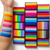 50g Face Painting Customized Colorful Rainbow Cake Split Fluorescent Water Activated Eyeliner Body Art 1