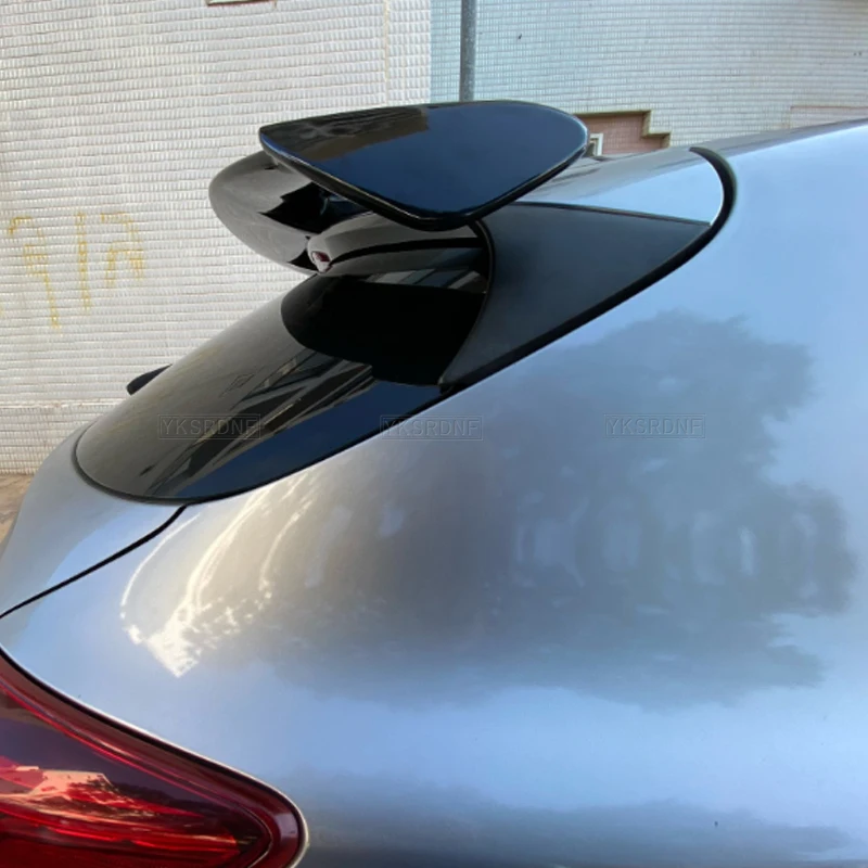 Hoge Kwaliteit Abs Materiaal Voor Kia 2015-2021 Rio Spoiler Carbon Fiber Look Hatchback Dak Achtervleugel Body Kit accessoires