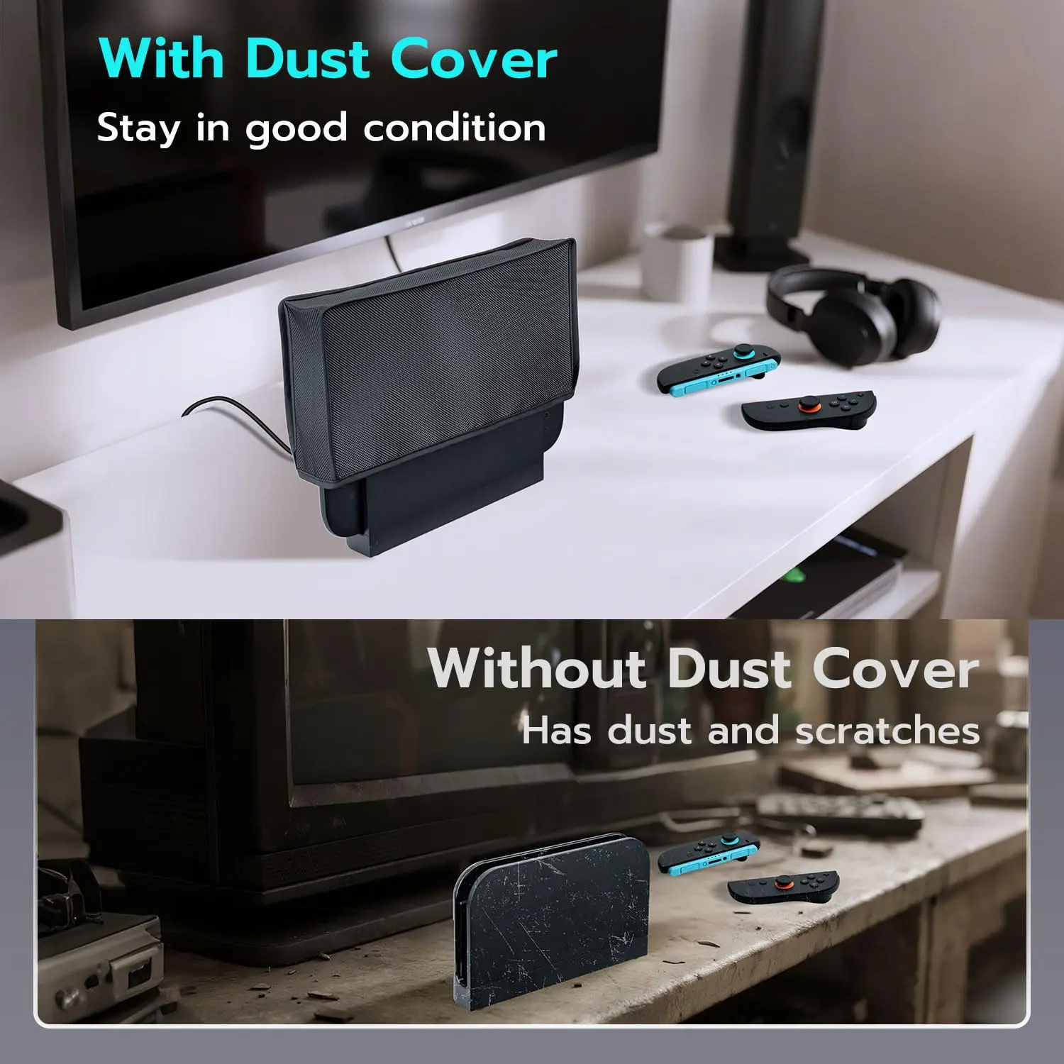 Dust Cover for Switch 2 Console & Dock – Anti-Scratch, Waterproof Protective Sleeve for NS 2 Dust Covers - 6