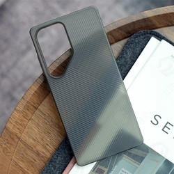 Anti - Fingerprint Stylish Matte Geometric Stripe Case for Sam S26 Ultra (Gray JH CB)