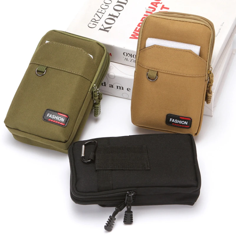 Dual-Layer Nylon Outdoor Waist Pack – Versatile Phone Pouch & Belt Bag