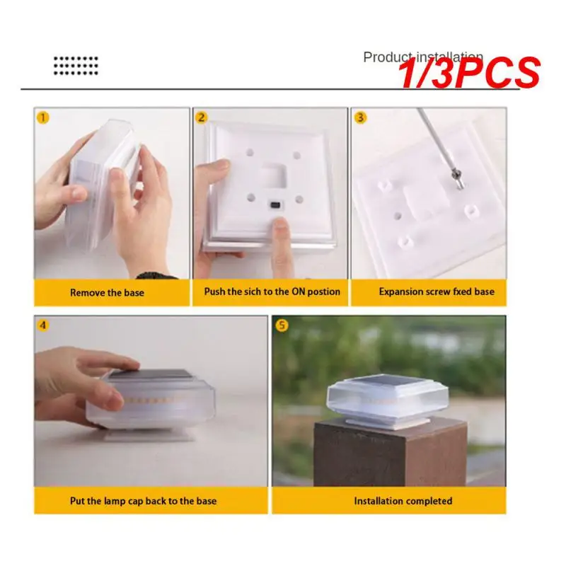 

1/3 шт., новая квадратная лампа на солнечной батарее