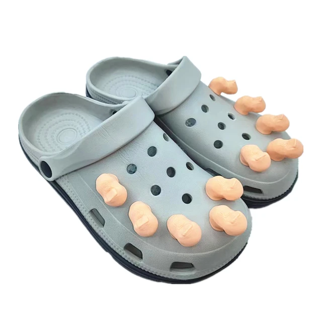 Set Ciondoli Divertenti Per Scarpe Dita Dei Piedi In PVC - Main Image