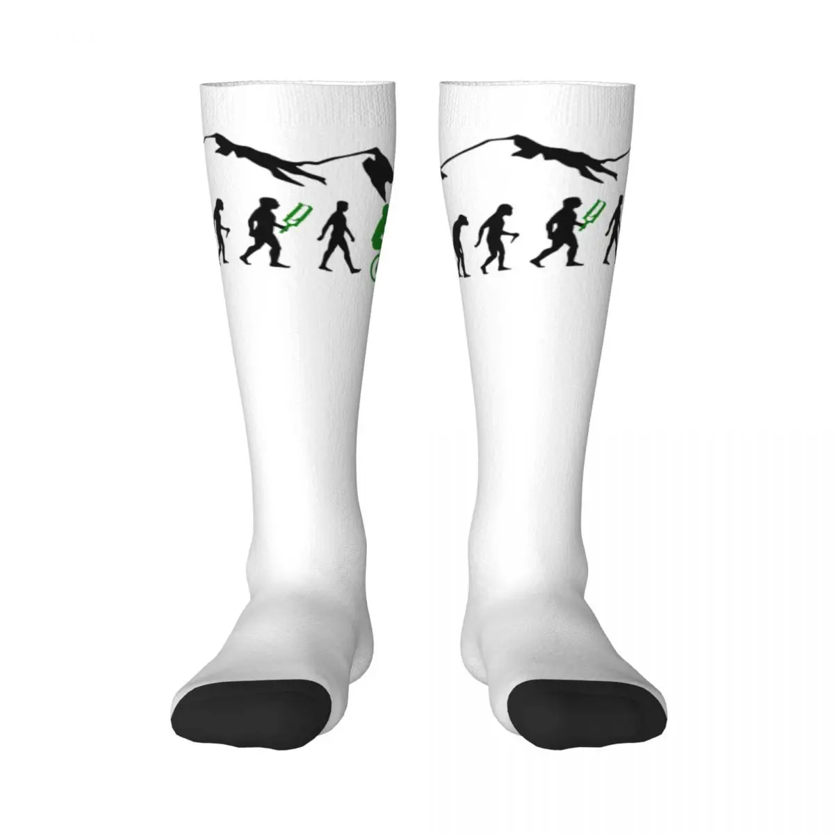 

Mountain Bike Evolution Cycling Stockings Casual breathability Color contrast socks Sarcastic Cute style Elastic Stockings