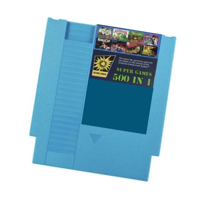 NES 콘솔 72핀 비디오 게임 카드용 NES 500 in 1 게임 카트리지 레트로 콘솔