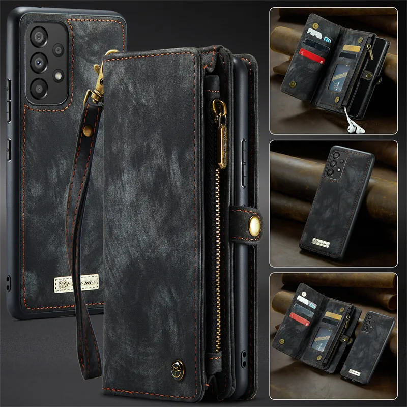 Premium Magnetic Flip Leather Wallet Phone Case with Card Holder