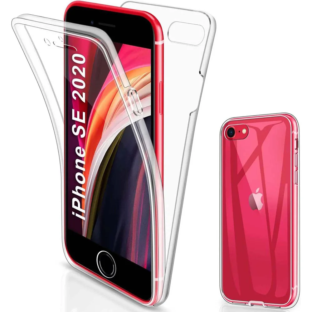 360 Cover Antiurto Su Entrambi I Lati Per Iphone Se 2020 Custodia Protettiva Trasparente Completa Per Iphone Se 2022 Se 2016 Iphone 8 7 5S