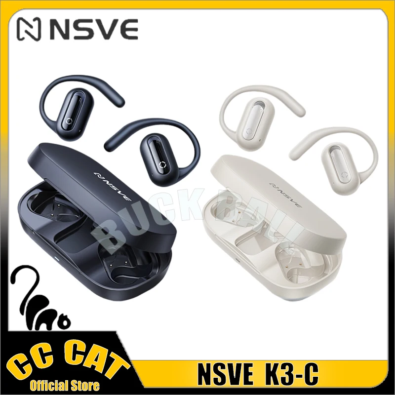 

Nsve K3-C Wireless Headphones Bluetooth Earphone Open Hifi Low Delay Earbuds Long Endurance Noise Reduction Sports Earphones