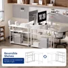 43 Inch L Shaped Computer Desk with Reversible Side Storage Shelves, Small Corner Desk for Small Space Home Office,Writing Study 6