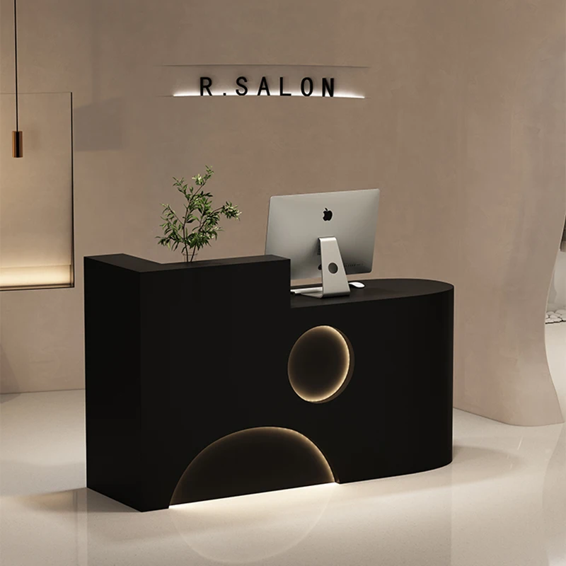 

Checkout Modern Office Desks Shop Podium Hair Spa Reception Desk Business Coffee Shop Counters Aesthetic Escritorios Furniture