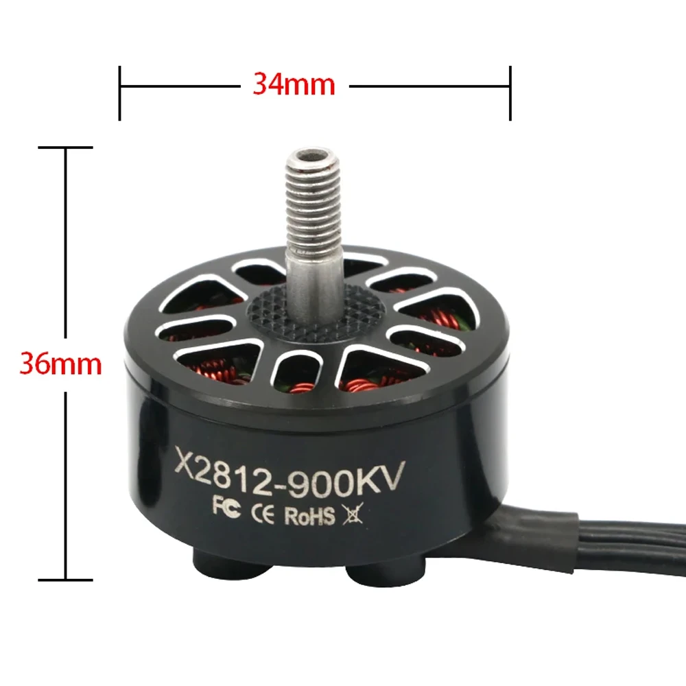 4pcs/lot Angel X2812 2812 KV900/ KV1115 2-6S High Torque Brushless Motor M5 Shaft For Aircraft/ Multicopter/ 7" 8" 9" FPV Drone