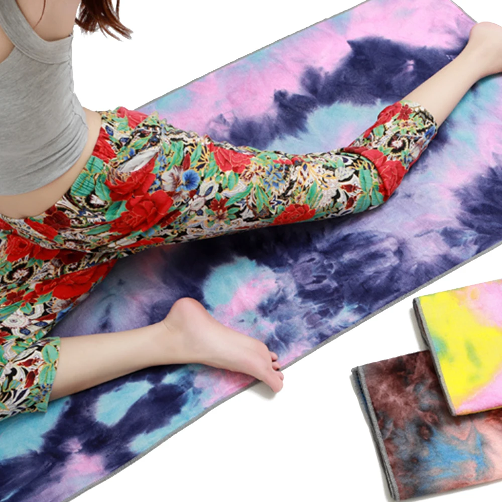 Printed Yoga Mat Non-slip Fitness Blanket Sweat Absorbent Foldable Portable Pilates Exercise Sports Travel Towel 183*63 CM, yoga mats,yoga towel