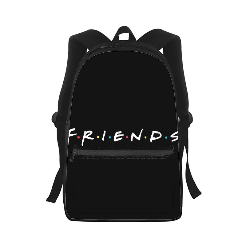цена Friends Men Women Backpack 3D Print Fashion Student School Bag Laptop Backpack Kids Travel Shoulder Bag
