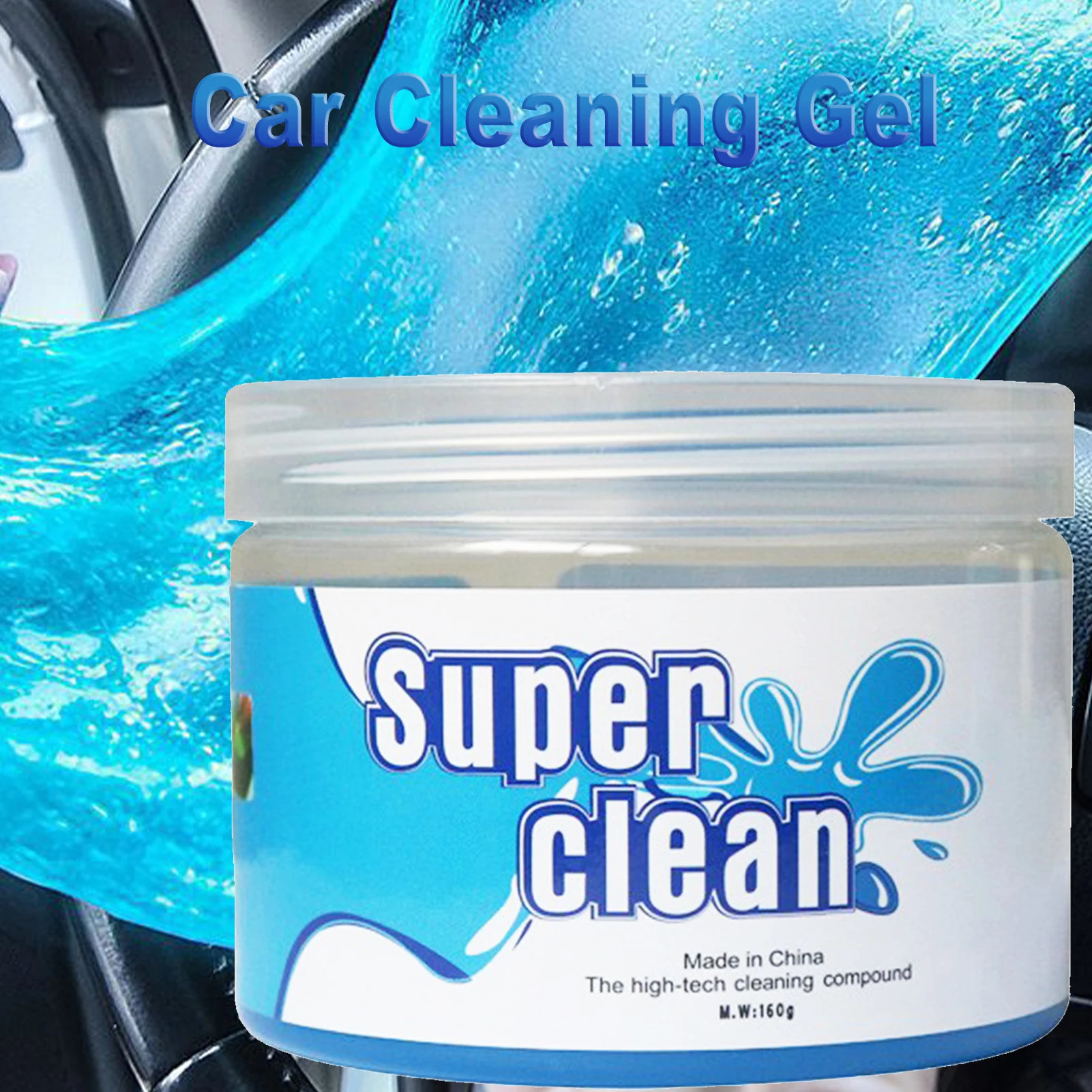 Car Cleaner Gel Dust Cleaning Slime for Dashboard Air Vents & Keyboard Reusable Multifunctional Goo Cleaning Tool