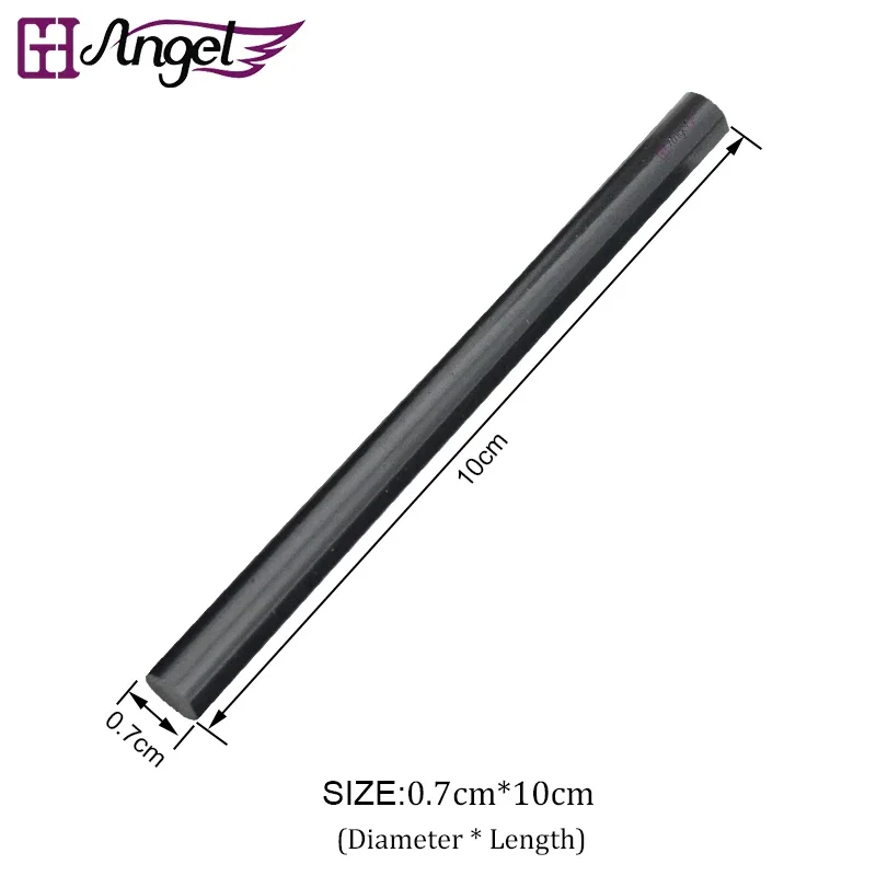 0.7*10 cm Keratin Glue Sticks fusion glue brown, blonde, black and transparent blonde 4 colors in stock optional 12pcs hair extension glue hair extension glue stick keratin glue