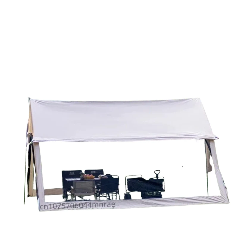 Outdoor Mesh Canopy Tent, Camping Mosquito Net Coated with Silver for Sun Protection, Windproof and Rainproof, Portable Camping