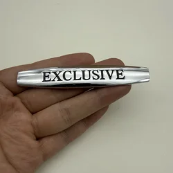 Premium 3D Metal Logo Badge Sticker for Car Fender Side Emblem - Exclusive Design (Chrome)