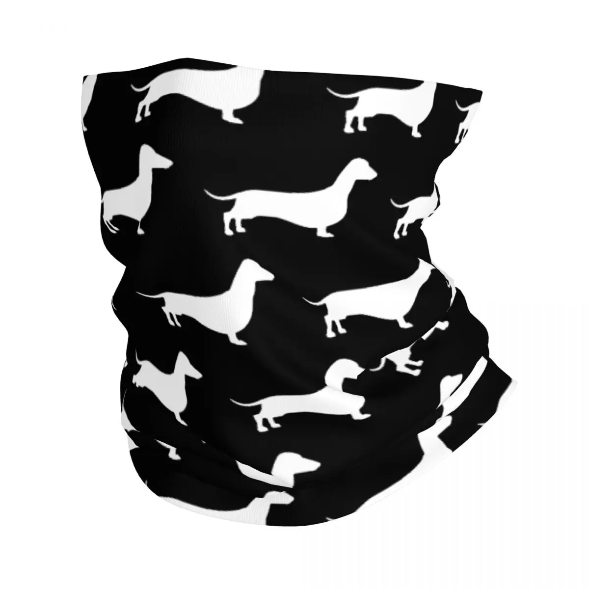 

Dachshund Dog Neck Gaiter Printed Unisex Face Mask Scarf Warm Headband Hiking Windproof