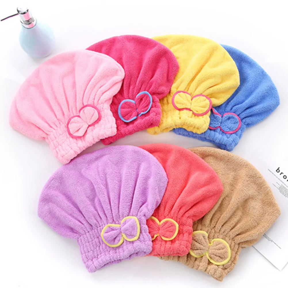 6ColorsMicrofiberSolidQuicklyDryHairHatHairTurbanWomenHeadWrapHatThickenedAbsorbentDryHairCap-AliExpress15
