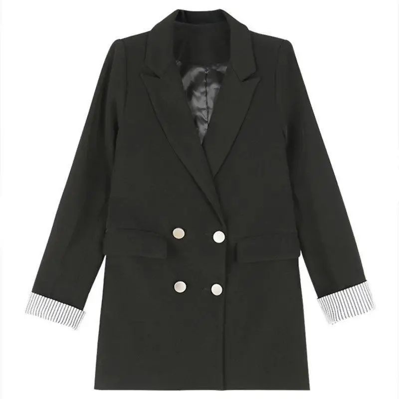 Black Blazer Long Sleeve Jacket Women Suit Korean Chic Office Lady Blazers Coat Spring Autumn Jacket Short Tops Streetwear New