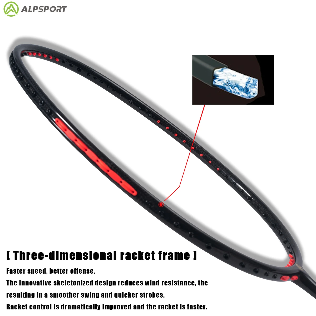 3U Offensive Accept pounds 90g T800 badminton racket Professional carbon fiber badminton racket